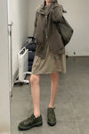 BORIS BIDJAN SABERI Hooded Jacket AW22 ZIPPER2 FTT00008 Gray Coffee 2